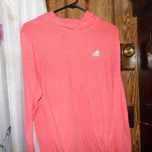 Adidas long sleeve t shirt orange size medium